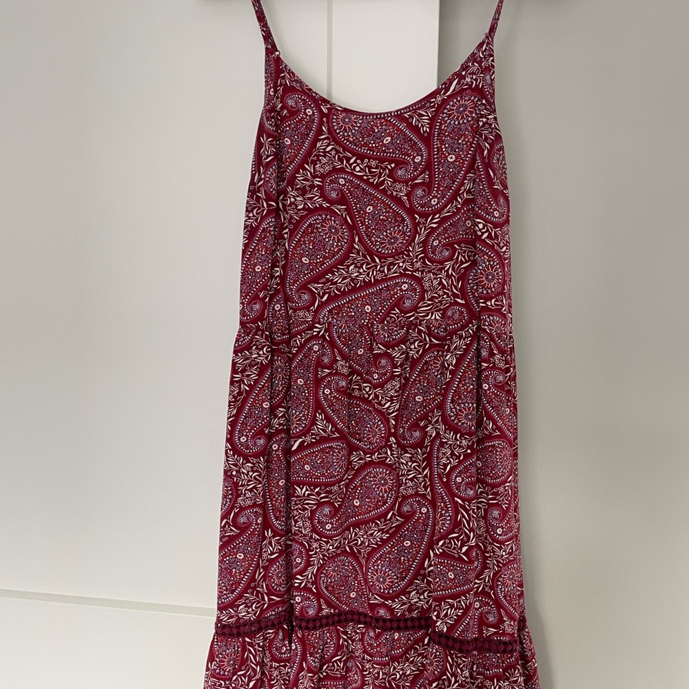 Old Navy Magenta Paisley Dress